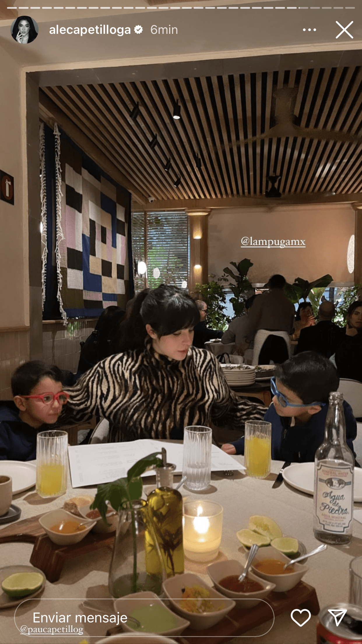 Los mellizos
<b><a href="https://www.univision.com/famosos/los-mellizos-eduardo-capetillo-y-biby-gaytan-daniel-y-manuel-cumplieron-8-anos-fotos" target="_blank">Manuel y Daniel, hijos menores de Biby Gaytán y Eduardo Capetillo</a></b>, también asistieron a la cena.
<br>