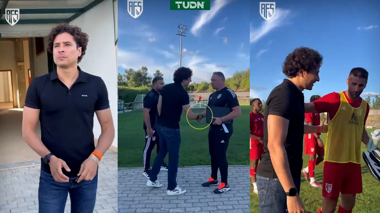 Guillermo Ochoa conoce a sus nuevos compañeros en el AVS Futebol