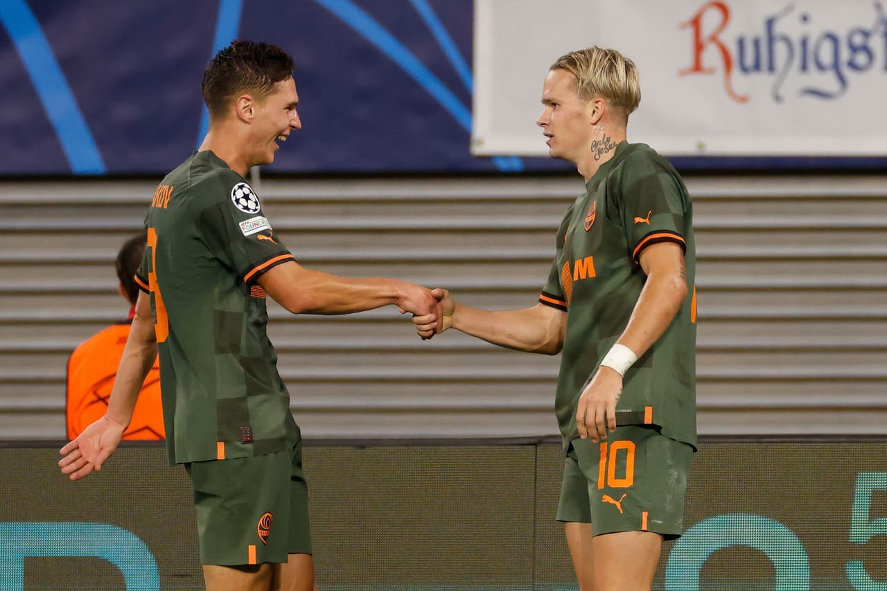 Shakhtar Donetsk consiguió una importante victoria como visitante ante el Leipzig, que lucía como favorito.