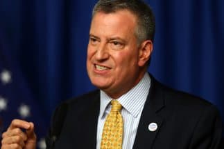 El alcalde de Nueva York, Bill de Blasio.