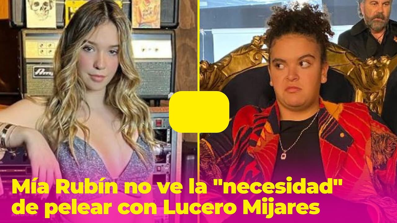 Hija de Andrea Legarreta y Erik Rubín no ve la "necesidad" de pelear con Lucerito Mijares