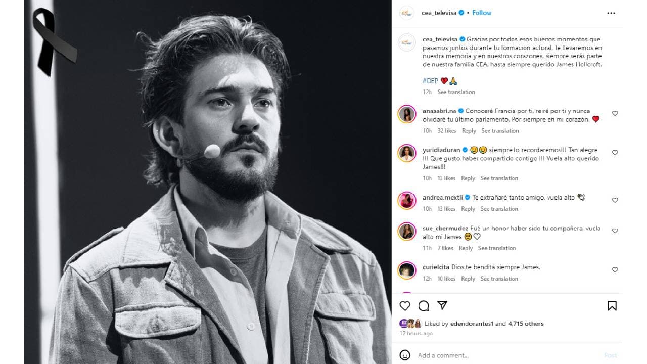 El CEA lamenta la muerte de James Hollcroft.