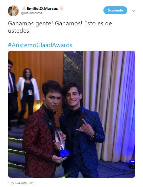 El actor que le dio vida a Aristóteles Córcega en Mi marido tiene más familia así expresó su agradecimiento: "¡Esto es de ustedes!", escribió a sus fans.