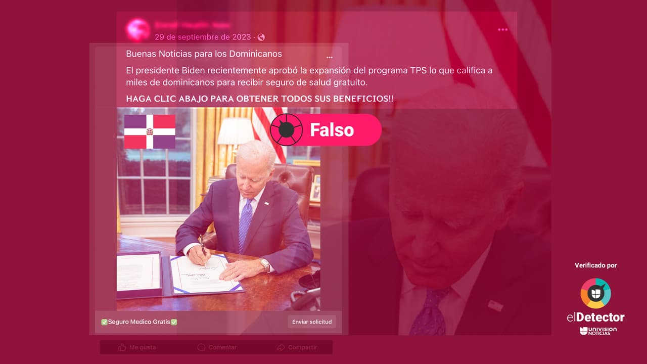 Biden no ha ampliado el TPS a ciudadanos dominicanos, como dicen en redes