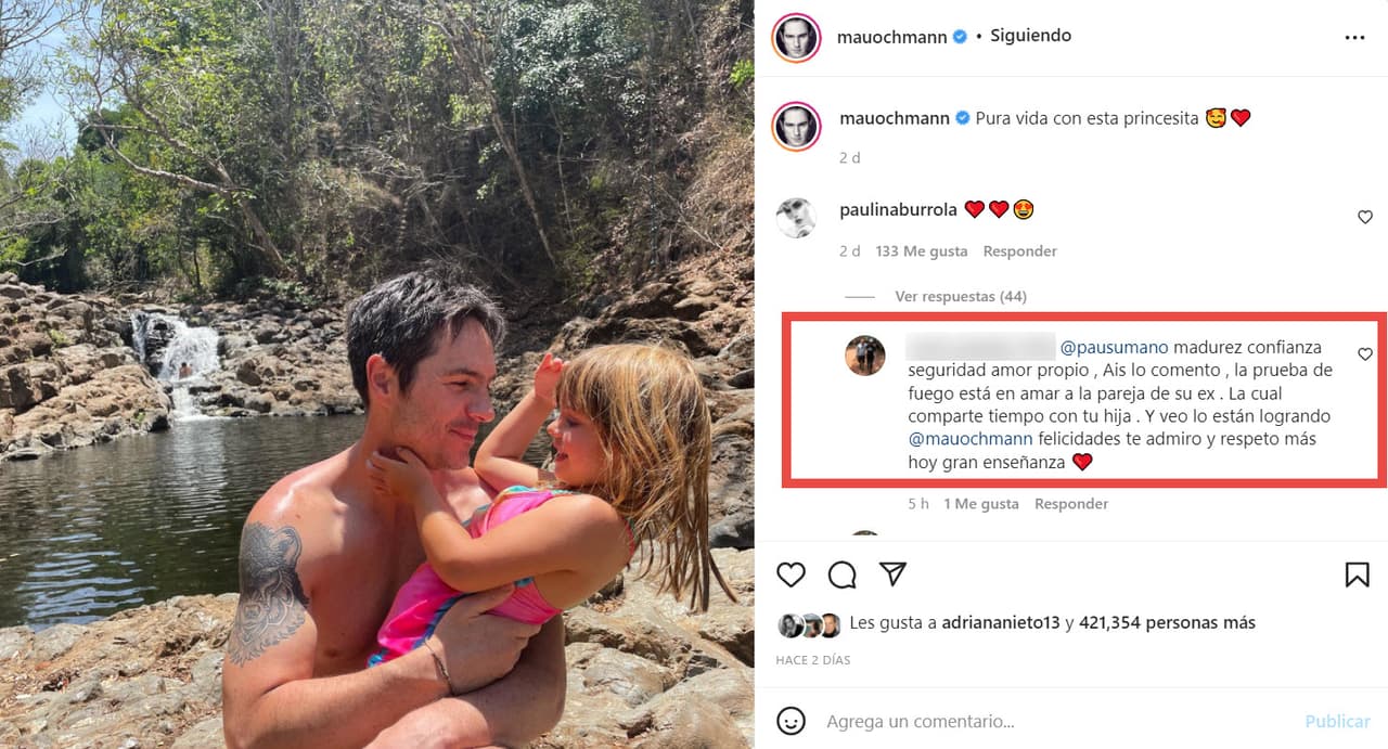 Una usuaria aplaudió la reacción de Paulina Burrola sobre las vacaciones de su novio Mauricio Ochmann con Aislinn Derbez y su hija Kailani.