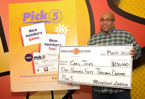 La combinación de la suerte: un hombre de Maryland gana la lotería tres veces... ¡con los mismos números!