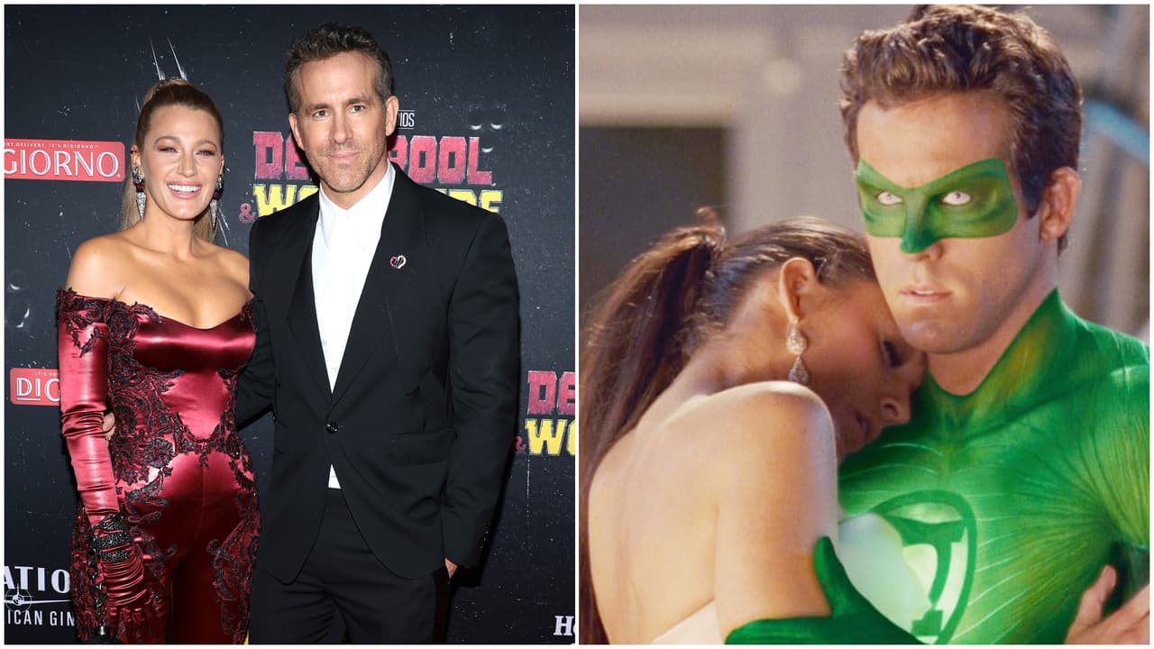 La primera vez que Ryan Reynolds y Blake LIvely actuaron juntos en una pelícual de superhéroes fue en 'Linterna verde'.