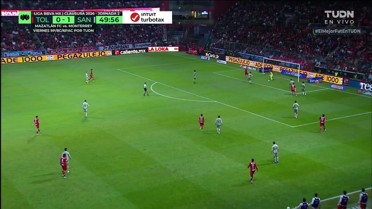 ¡AUTOGOL! de Haret Ortega para Toluca.