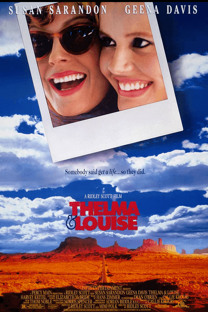 <b>Thelma & Louise (1991)</b>
<br>Este galardonado super éxito de taquilla de 1991, fue filmado en varias locaciones del oeste de Estados Unidos. Aunque las protagonistas comienzan su aventura en Arkansas, los lugares de rodaje principales fueron las áreas rurales alrededor de Bakersfield en California, y Moab, en Utah.