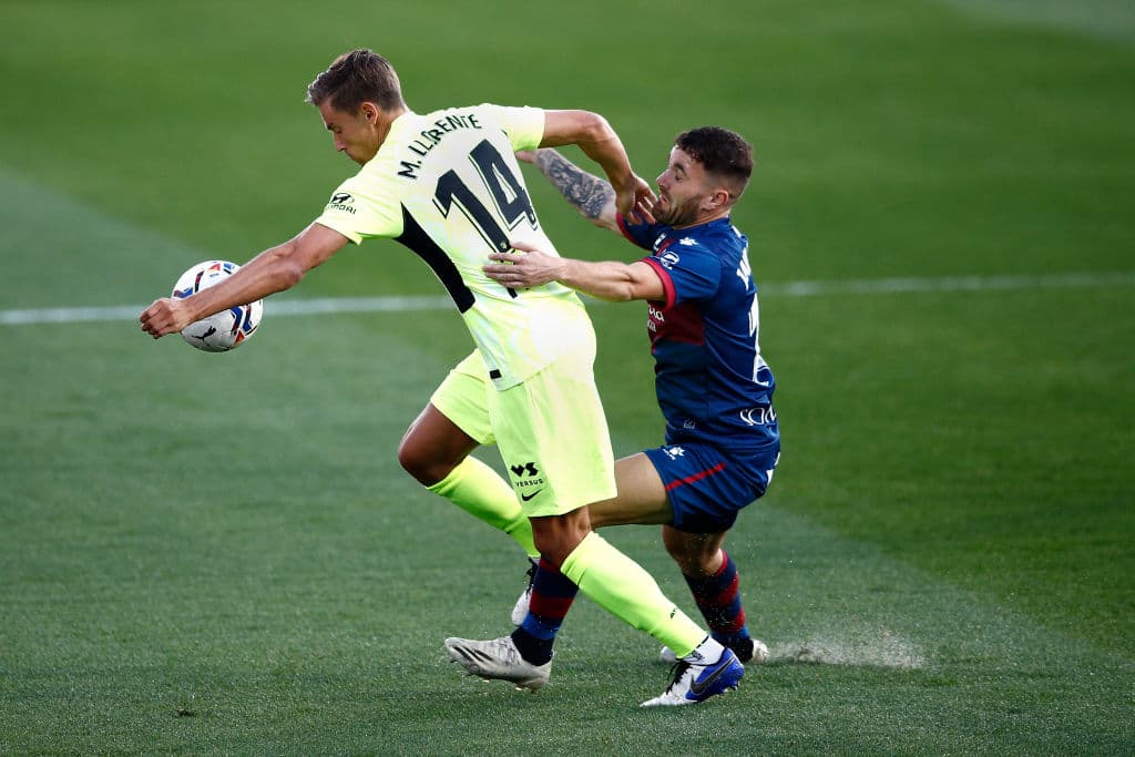 Hacia los 25’ de juego, los colchoneros ya dominaban el encuentro.
