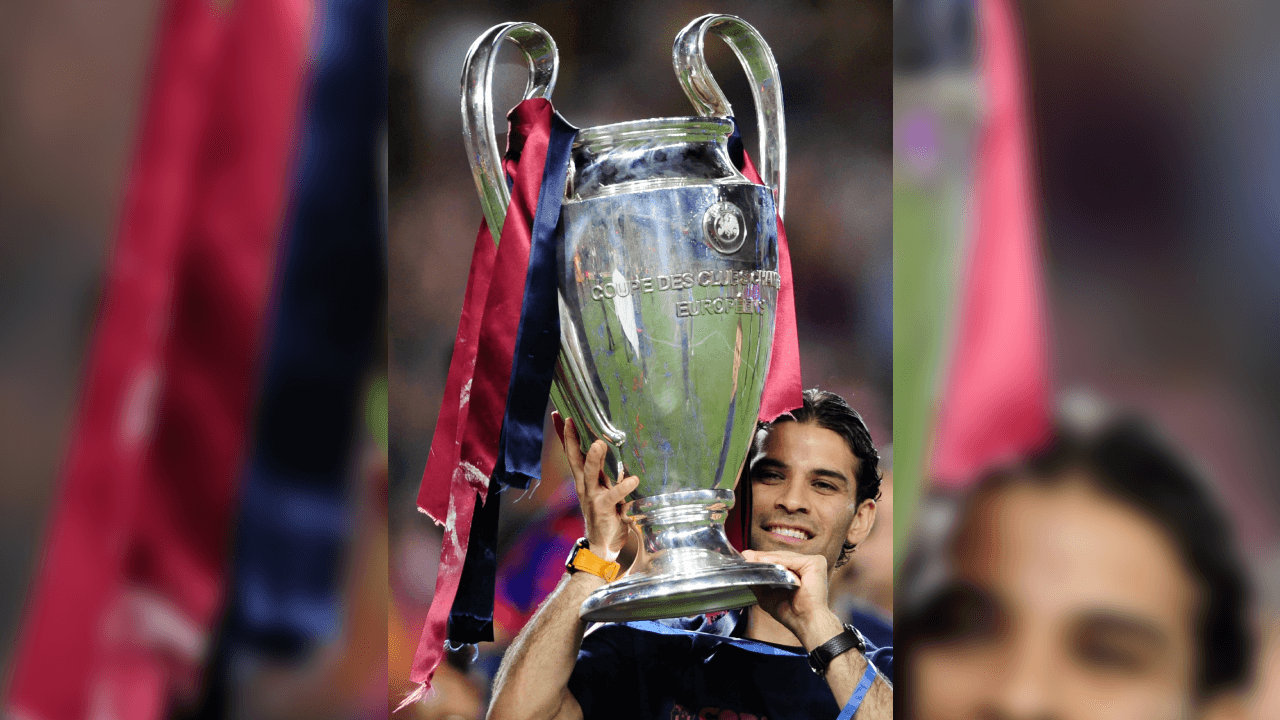 <b>¡El 'Kaisser' estuvo presente!</b>
<br>Rafael Márquez presenció aquella Final, no tuvo participación, pero fue parte del plantel campeón del Barcelona.