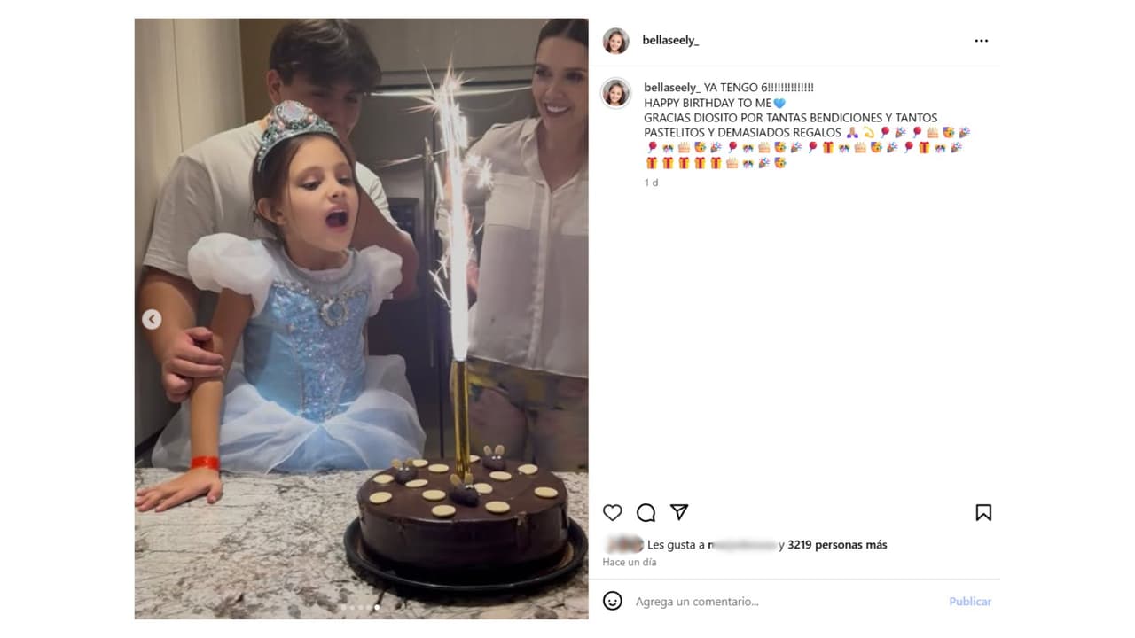 Así celebró Marlene Favela el cumpleaños de su hija Bella.