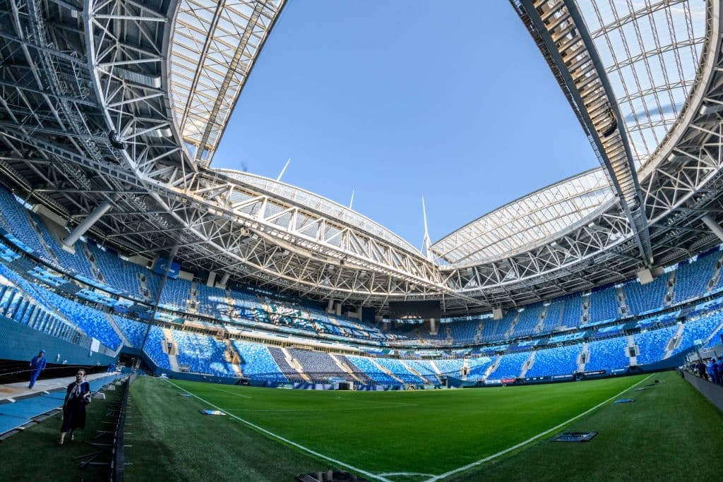La casa del Zenit de San Petersburgo tiene capacidad para recibir a 70 mil espectadores. Se inauguró en 2017.