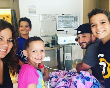 Jackie Glaz, su esposo Joshua y sus hijos Jonah y Jordan siempre estuvieron al lado de la pequeña Jaelyn.