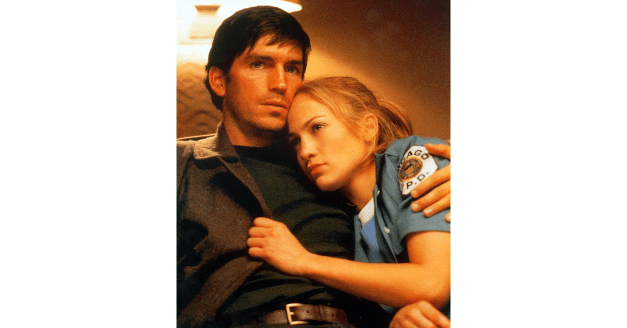 Jennifer Lopez y Jim Caviezel en la película 'Angel Eyes'