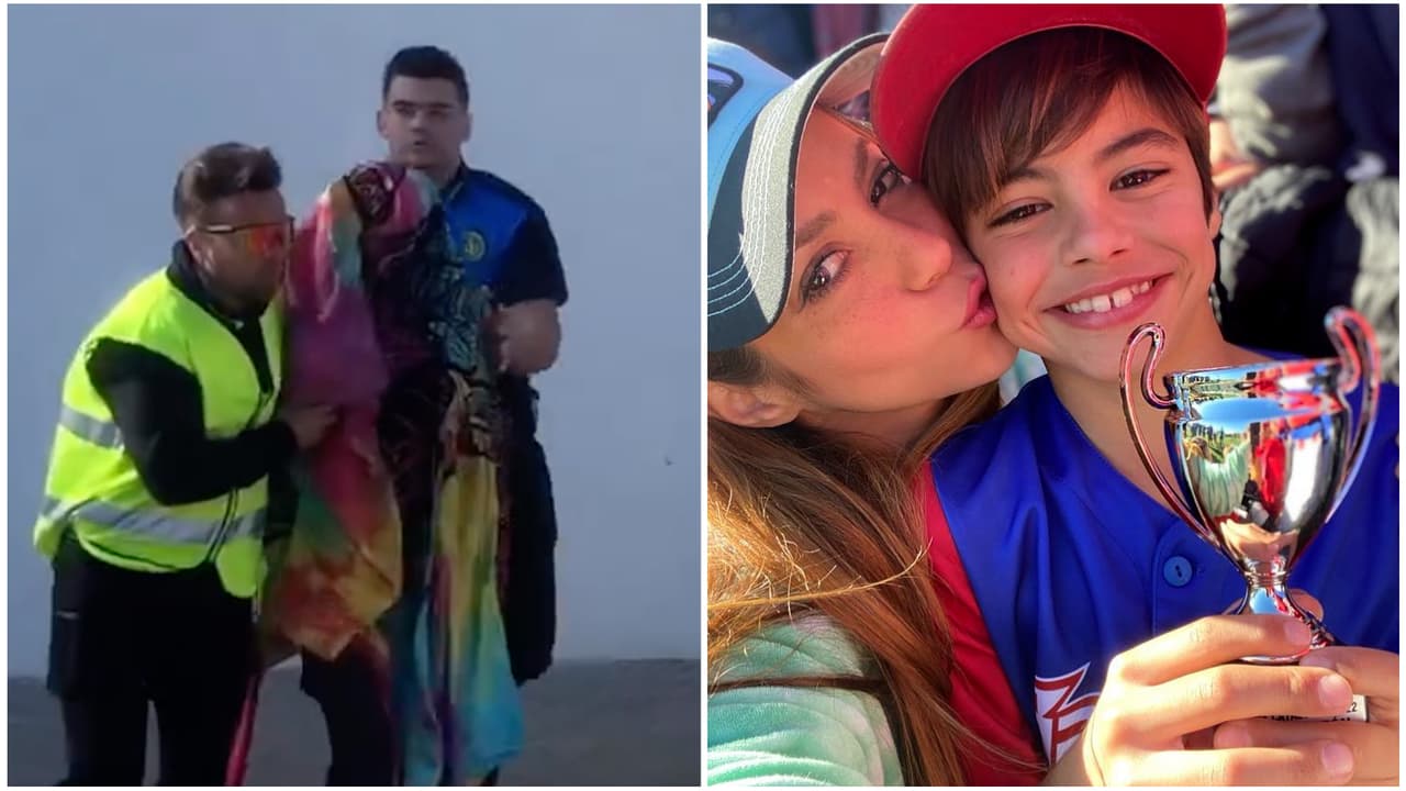 ¿Shakira envuelta en una cobija? Se arma revuelo en casa de la artista en pleno 'cumple' de su hijo