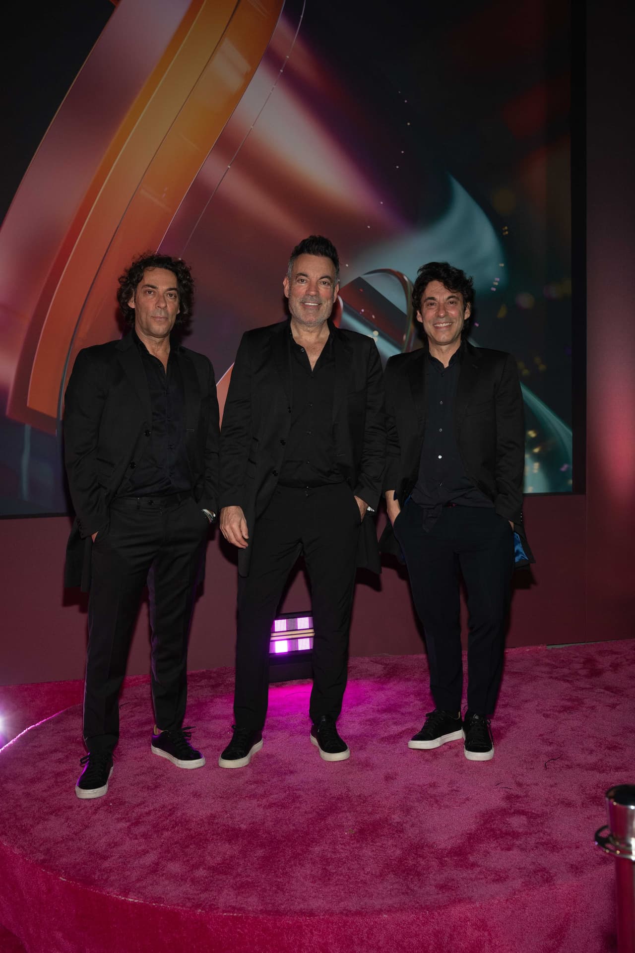 El trío de rock pop latino Café Quijano felices de ser parte de esta gran noche.