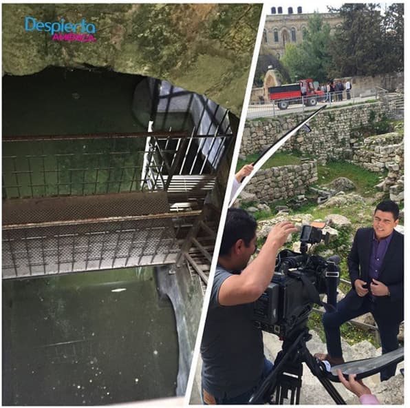 Orlando Segura nos llevó a conocer las piscinas de Bethesda, donde Jesús le realizó el milagro al paralítico