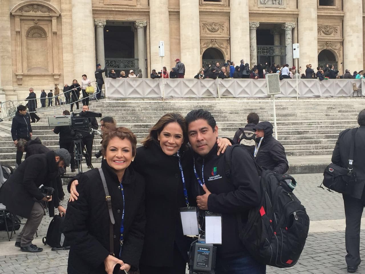 La alegría era visible en sus rostros, imposible dejar de emocionarse al sentir al Papa tan cerca.