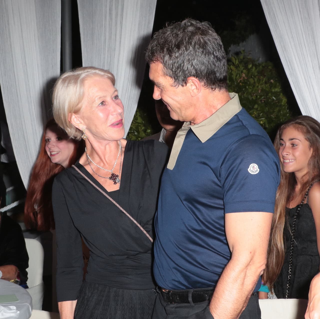 También disfrutaron de la compañía de Helen Mirren.