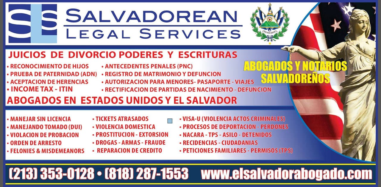 Acusan de publicidad engañosa a Salvadorean Legal Services