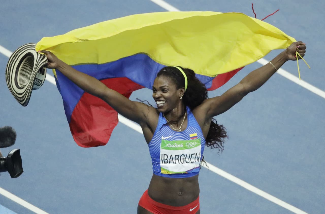 La reina del salto triple,
<b>Caterine Ibargüen</b>, es la atleta latina más sobresaliente de la actualidad.