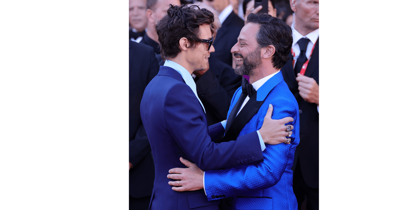 Harry Styles y Nick Kroll en el Festival Internacional de Cine de Venecia