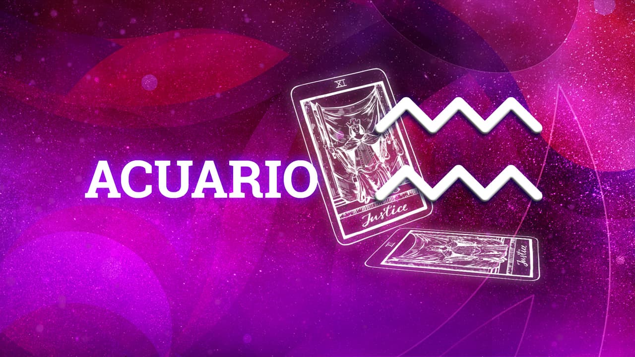 <b>Carta regente: La justicia</b>
<br>Acuario, si estás actuando con bondad,
<a href="https://www.univision.com/horoscopos/el-significado-de-la-carta-de-la-justicia-en-el-tarot-fotos">la justicia</a> representa inocencia y en realidad eres una buena persona, que no ha afectado a nadie, pues es una gran señal si te aparece en tu lectura. Pero, si al contrario eres una fea persona, de oscuras intenciones, mal corazón y estás actuando mal, ten mucho, pero mucho cuidado, porque significa que ahí viene tu castigo.
<br>