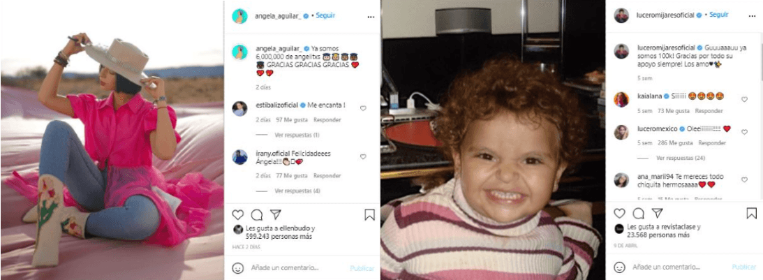 A su particular estilo, ambas se han mostrado agradecidas con sus seguidores por haberles dado su follow en la red social.