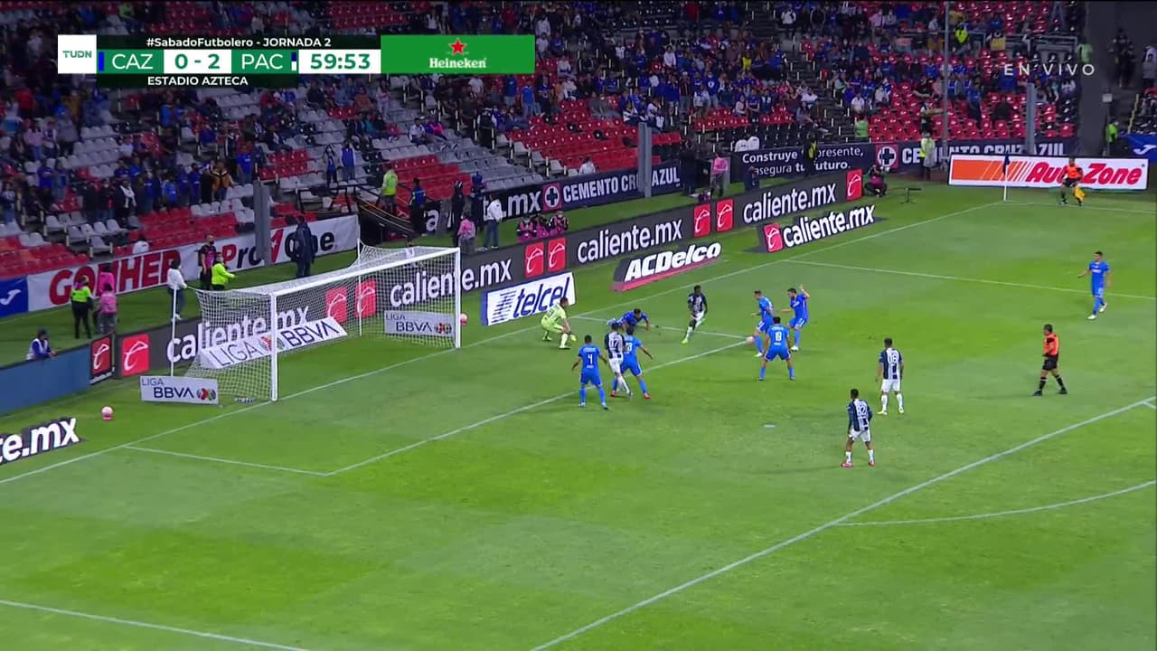 ¡TIRO ATAJADO! disparo por Avilés Hurtado.