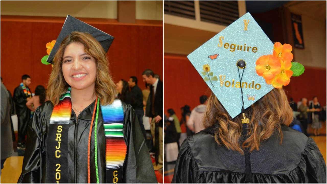 Bibiana Luna seguirá desplegando sus alas y ese fue el mensaje que dejó plasmado en su birrete: "seguiré volando".