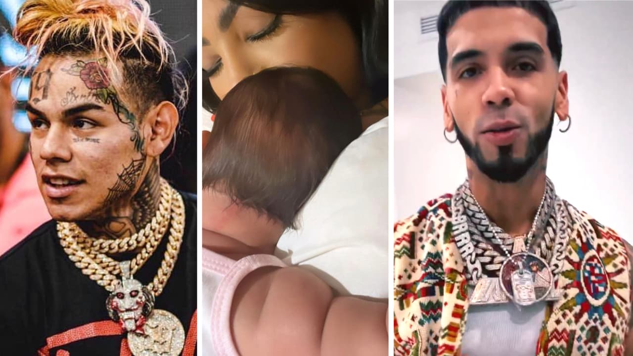"Es su nuevo papi": Tekashi le demostró su cariño a la bebé de Yailin, ¿Anuel se habrá molestado?