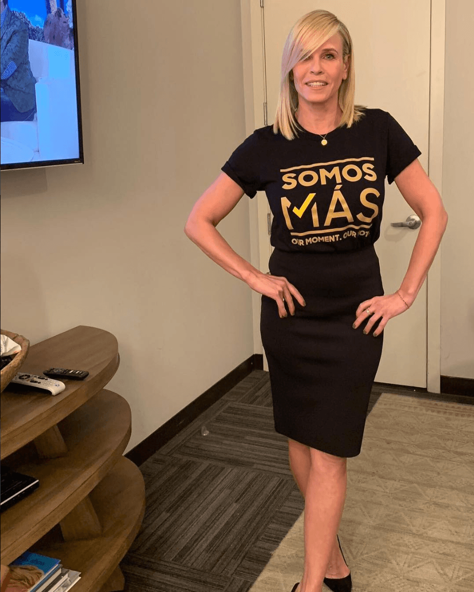 Así como algunos famosos americanos, incluyendo a la presentadora
<b>Chelsea Handler.</b>