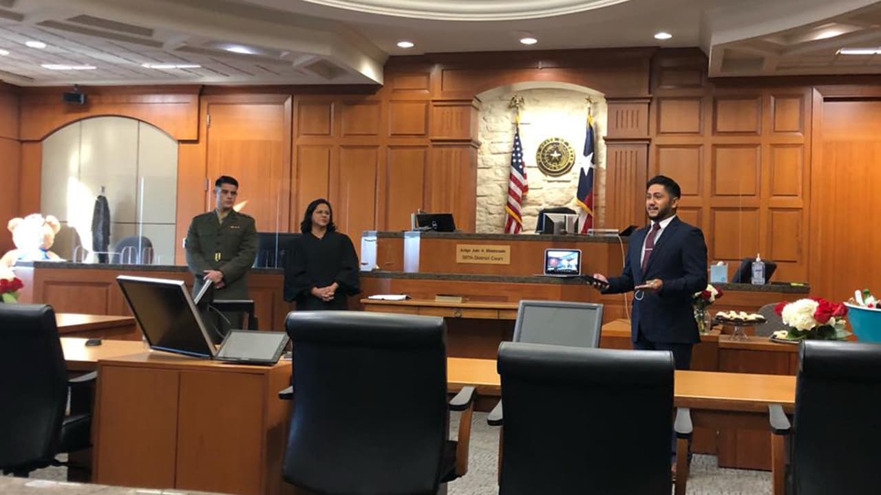 “Hoy tuve el privilegio de jurar a mi hijo en el ejercicio de la abogacía", indicó la juez Maldonado