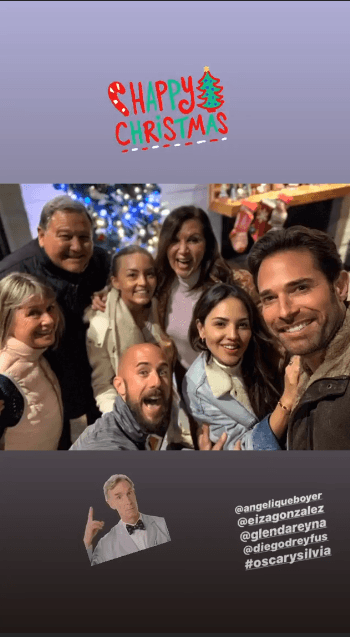 En este especial reencuentro también estaba Angelique Boyer, la novia de la vida real de Sebastián Rulli.