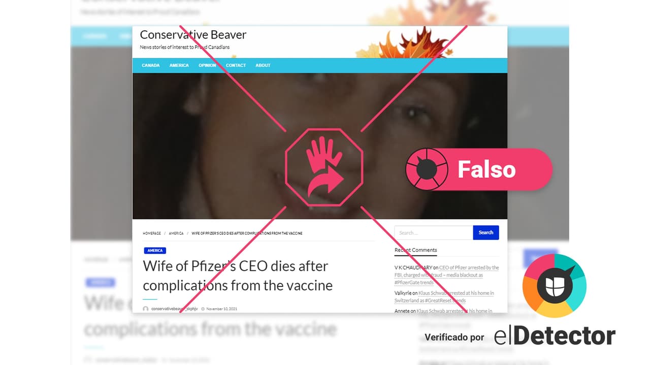 ¿Murió Myriam Bourla, esposa del CEO de Pfizer, a causa de la vacuna contra el covid-19? 
