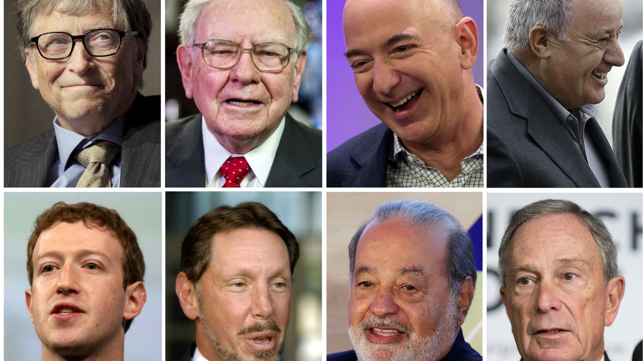 Ocho personas concentran una riqueza equivalente a la mitad más pobre de todo el mundo