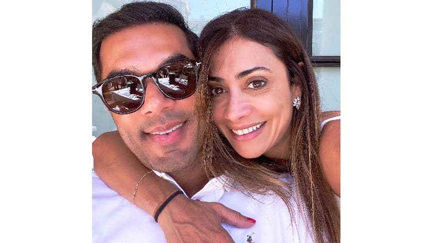 Erick De Moura y Fernanda Figueiredo. De Moura se salvó de estar la noche del derrumbe del edificio de la Champlain Towers porque Figueiredo, quien es su novia, insistió en que se quedara a pasar la noche con ella en su casa.