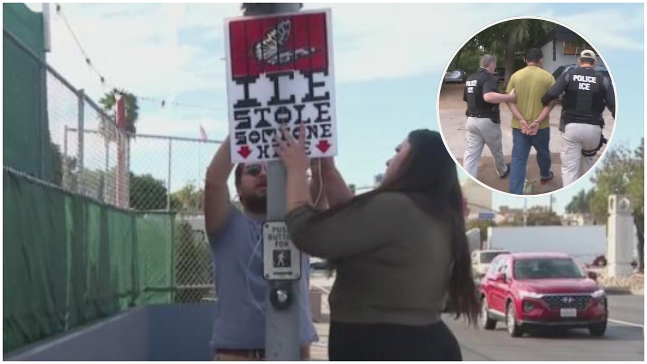 “ICE se llevó a alguien de aquí”  Campaña de 100 letreros por los detenidos y familias afectadas por arrestos migratorios