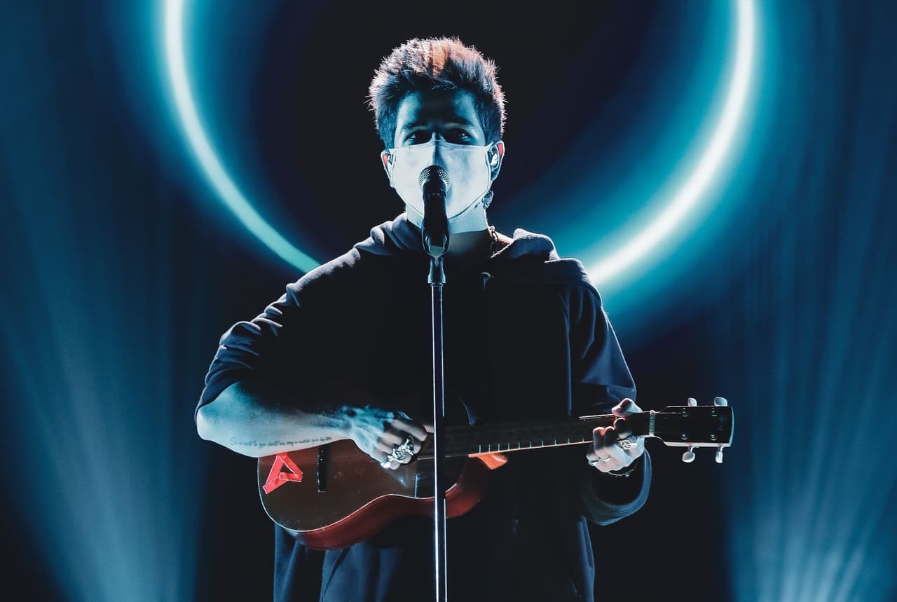 <b>Camilo</b> tambié tuvo su oportunidad de subir a preparar su performance.