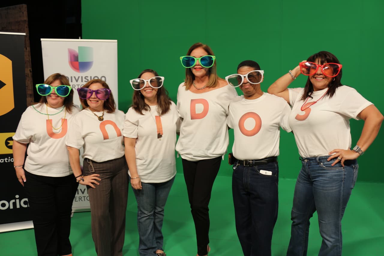 Empleados y talentos de Univision Puerto Rico formaron parte de la campaña.