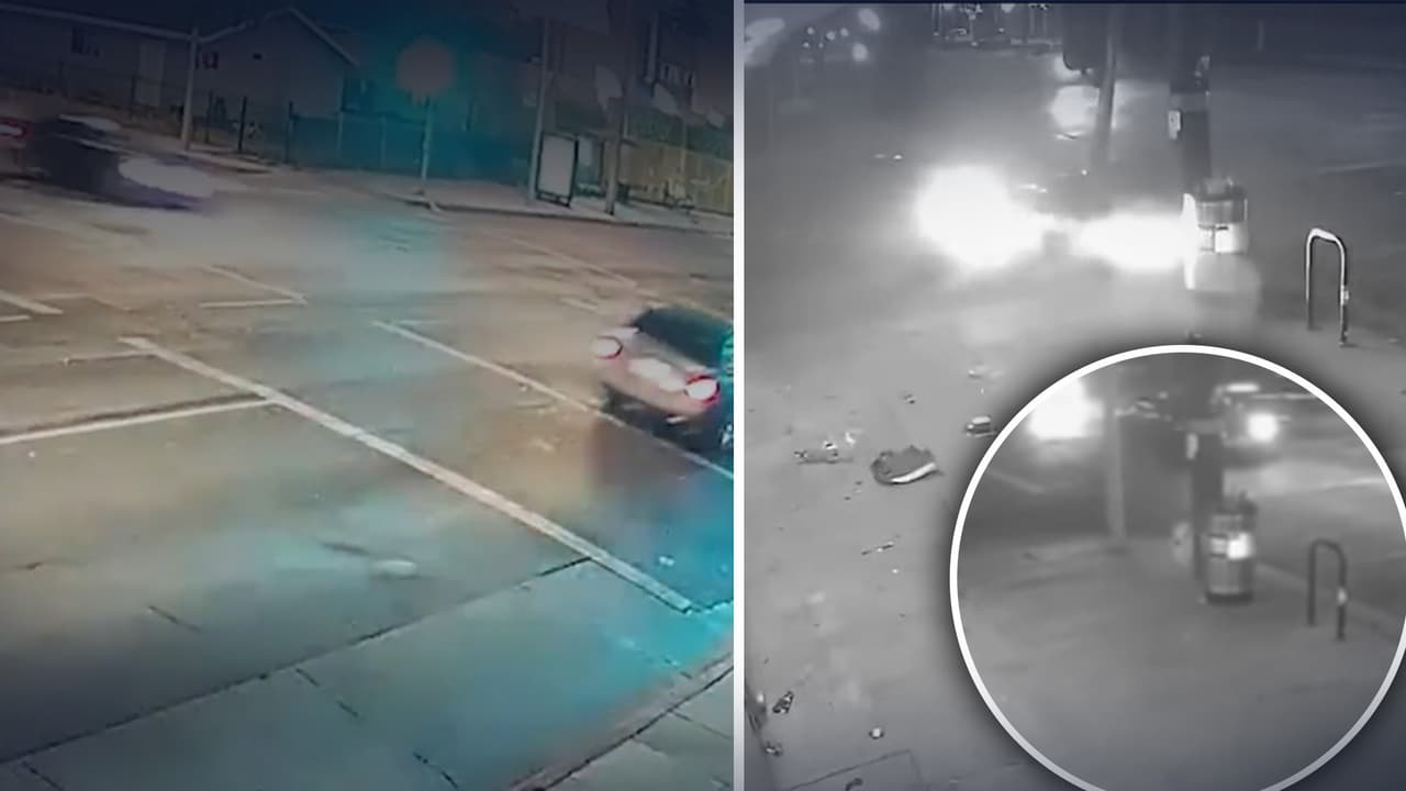 Conductor sospechoso de causar aparatoso accidente en LA, escapa caminando