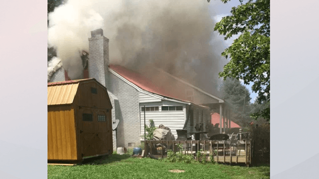 Incendio en una casa de Winston Salem