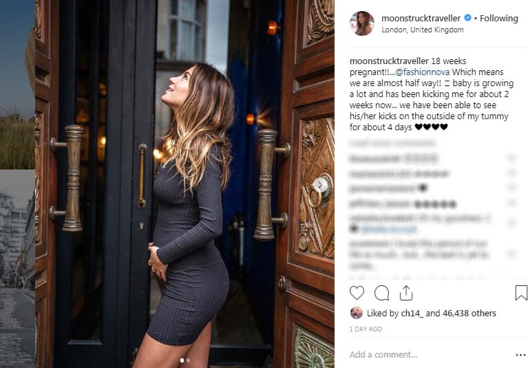 En aquella ocasión confesó que podía sentir las pataditas del bebé y que incluso podía ver los movimientos de su pancita.