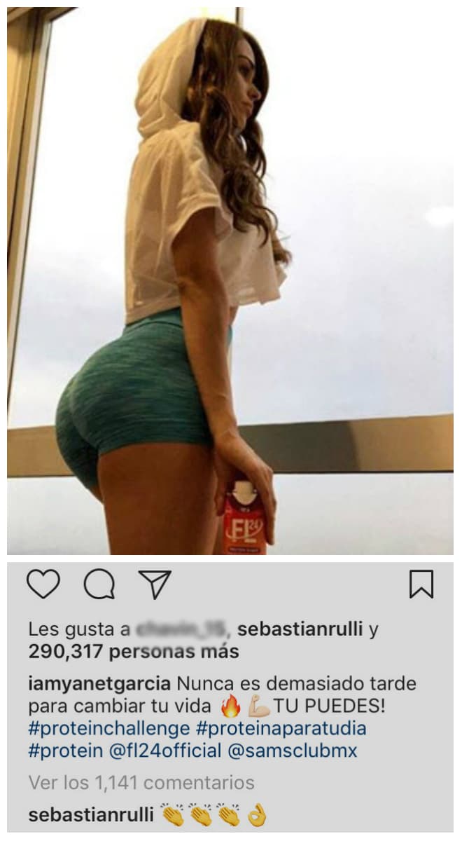 Yanet García publicó esta imagen el pasado 4 de mayo y Rulli le dejó unos emojis.