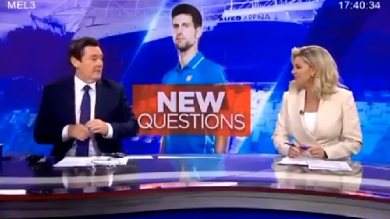 Presentadores australianos sobre Djokovic: "Desgraciado mentiroso"