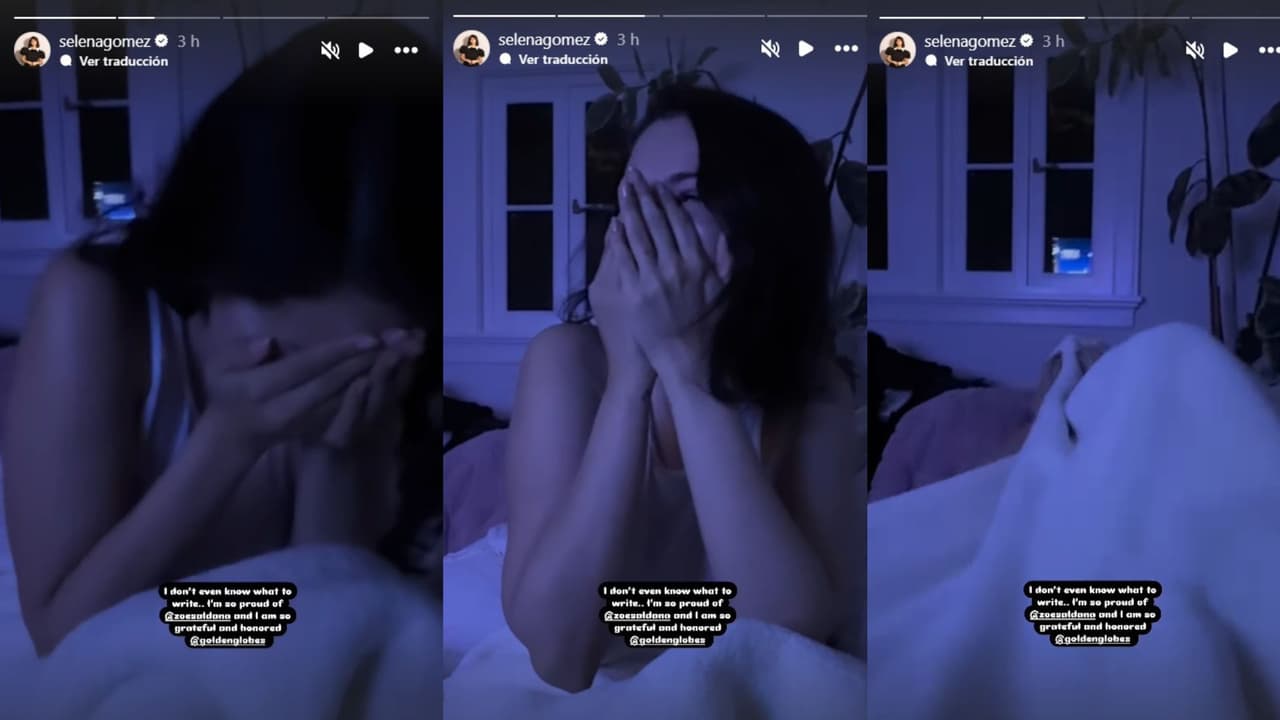 Selena Gómez reaccionó a su nominación en los Golden Globes por su actuación en 'Emilia Pérez'.