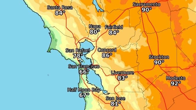 Nueva ola de calor en el Área de la Bahía: el termómetro podría subir hasta 100° F este fin de semana