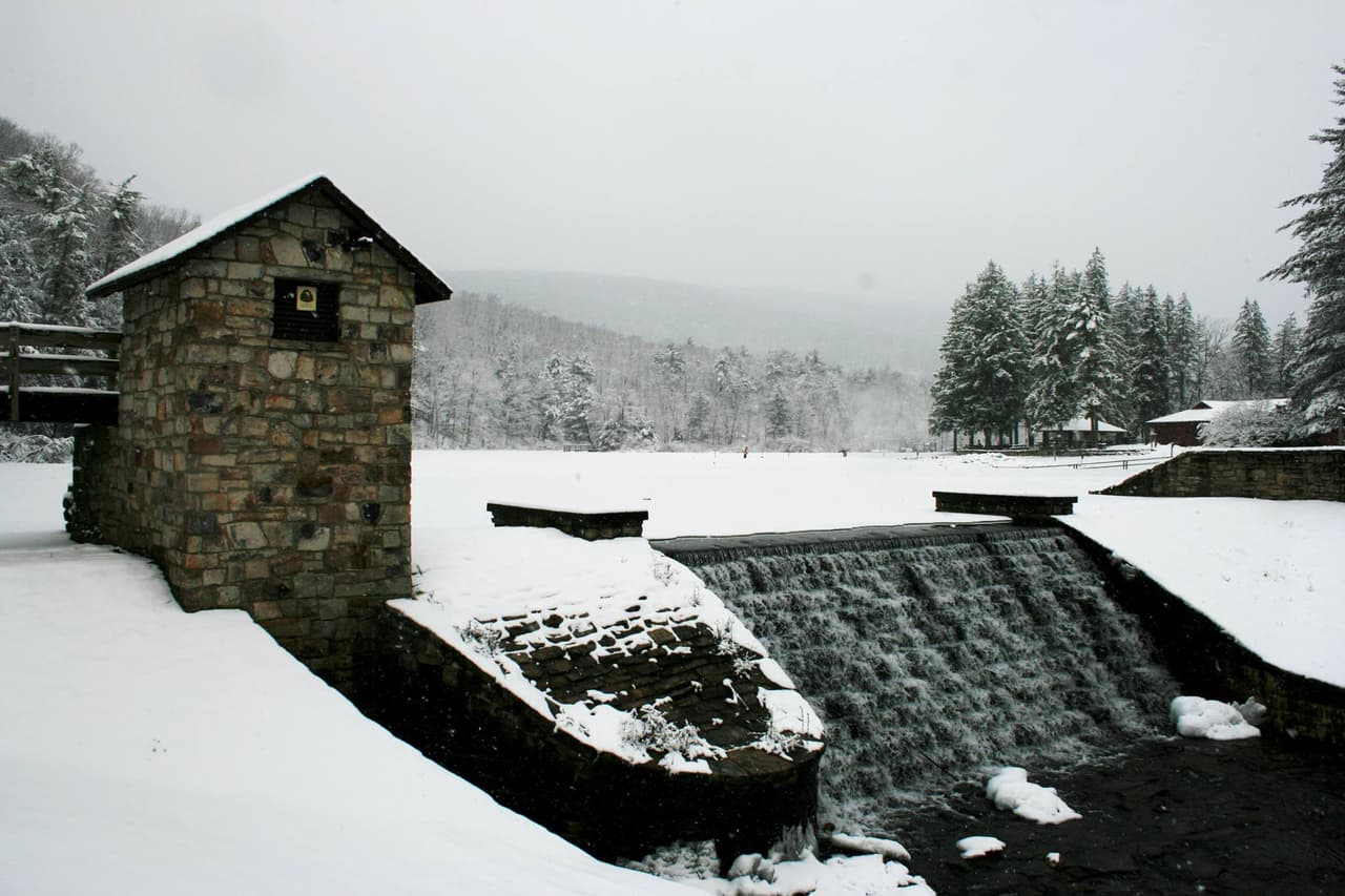 <b><a href="https://www.dcnr.pa.gov/StateParks/FindAPark/GreenwoodFurnaceStatePark/Pages/default.aspx">Greenwood Furnace State Park</a></b>. El 21 de enero, sumérgete (literalmente) en el Festival Anual de la Nieve del parque, los valientes entran y salen del lago con fines benéficos. Otras actividades incluyen una carrera de senderos, patinaje sobre hielo, broomball, caminatas con raquetas de nieve, una visita con Smokey Bear, música de Matt Marsden & Friends, una fogata en la playa y programas educativos.
<br>
<br>
<b><a href="https://goo.gl/maps/jFf1RQhPFYabWvCM8">Cómo llegar</a></b>