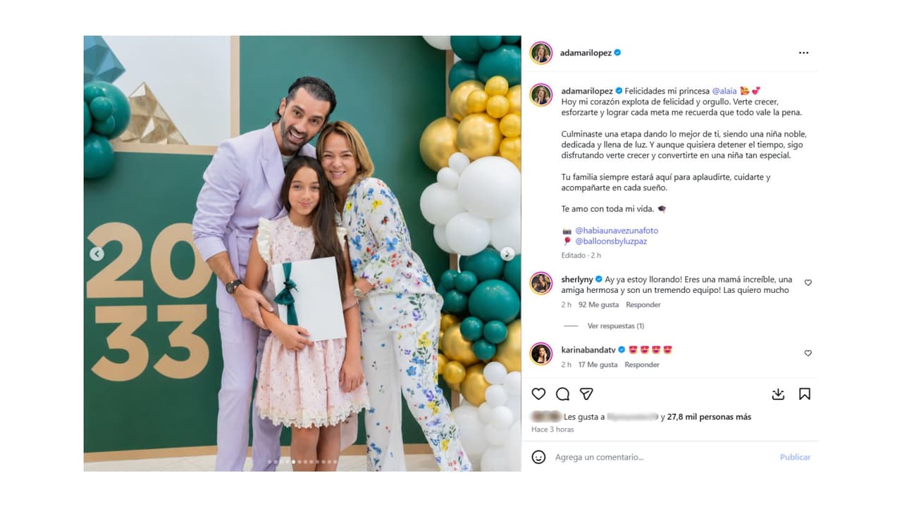 Así celebraron la graduación de su hija.